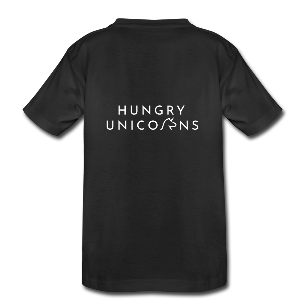 Hungry Unicorns Kid’s Premium Organic T-Shirt - black