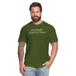 Hungry Unicorns Unisex Jersey T-Shirt - olive